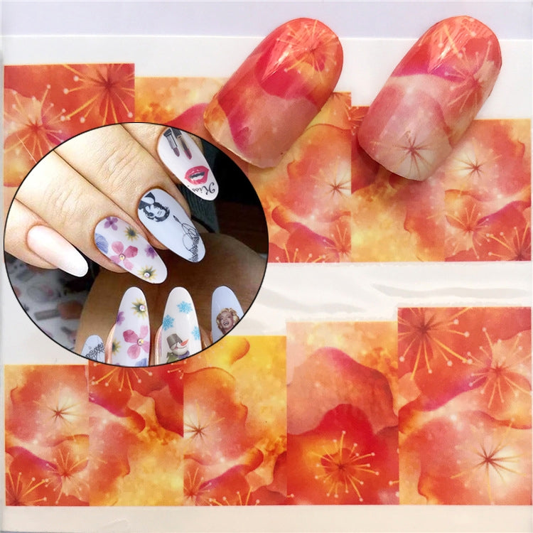 3 PCS Nail Sticker Set Decal Water Transfer Slider Nails Art Decoration, Color:YZW1418