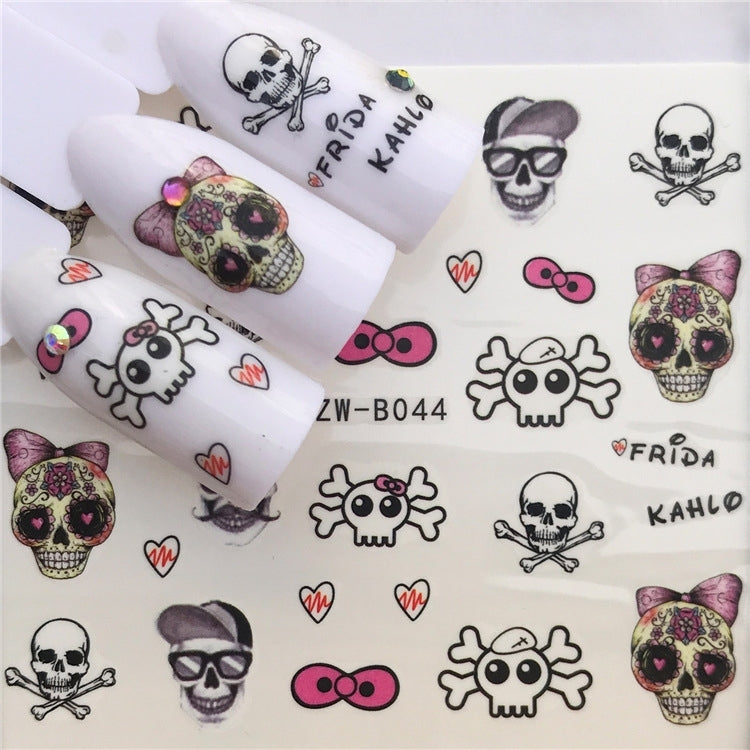 3 PCS Nail Sticker Set Decal Water Transfer Slider Nails Art Decoration, Color:YZWB044