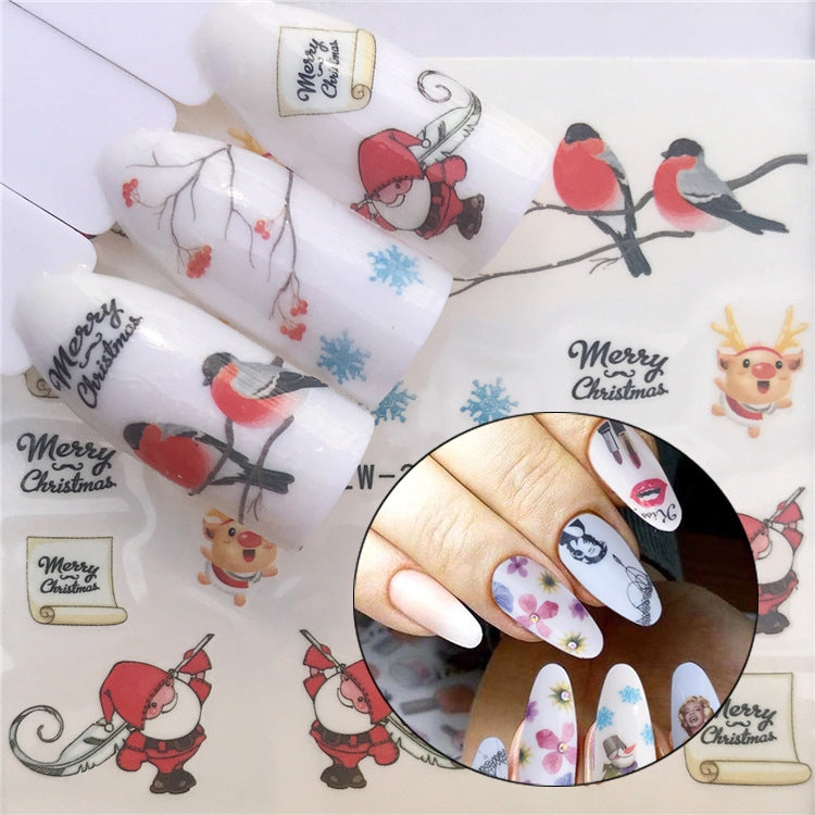 3 PCS Nail Sticker Set Decal Water Transfer Slider Nails Art Decoration, Color:YZW2157