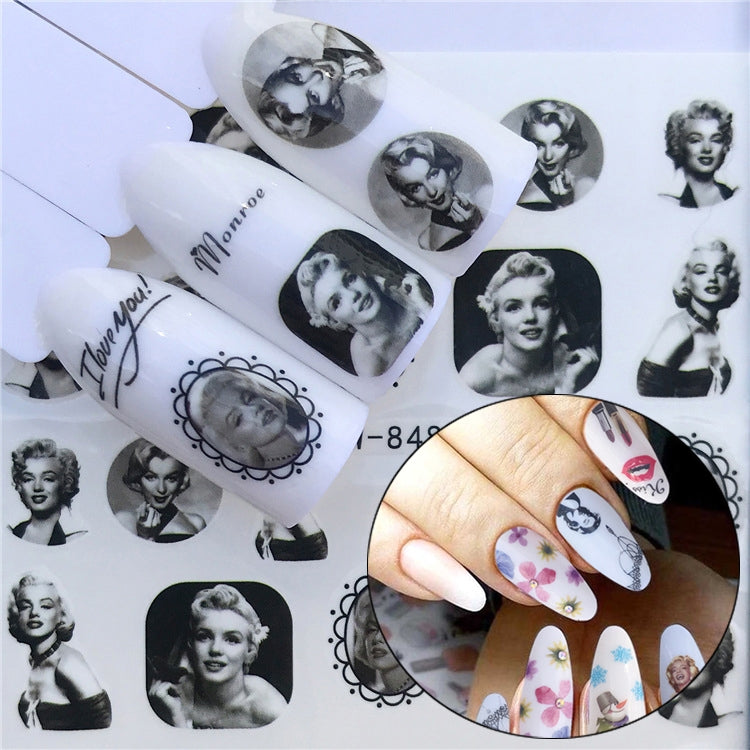 3 PCS Nail Sticker Set Decal Water Transfer Slider Nails Art Decoration, Color:YZW8487