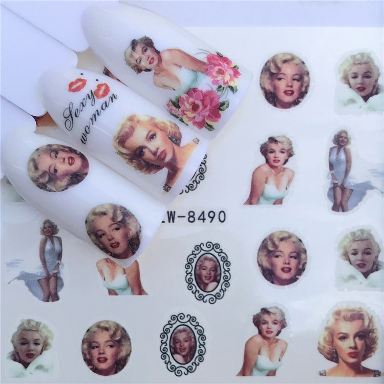 3 PCS Nail Sticker Set Decal Water Transfer Slider Nails Art Decoration, Color:YZW8490