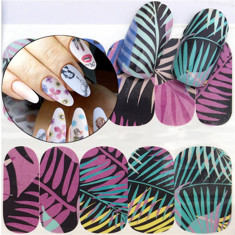 3 PCS Nail Sticker Set Decal Water Transfer Slider Nails Art Decoration, Color:YZWB007