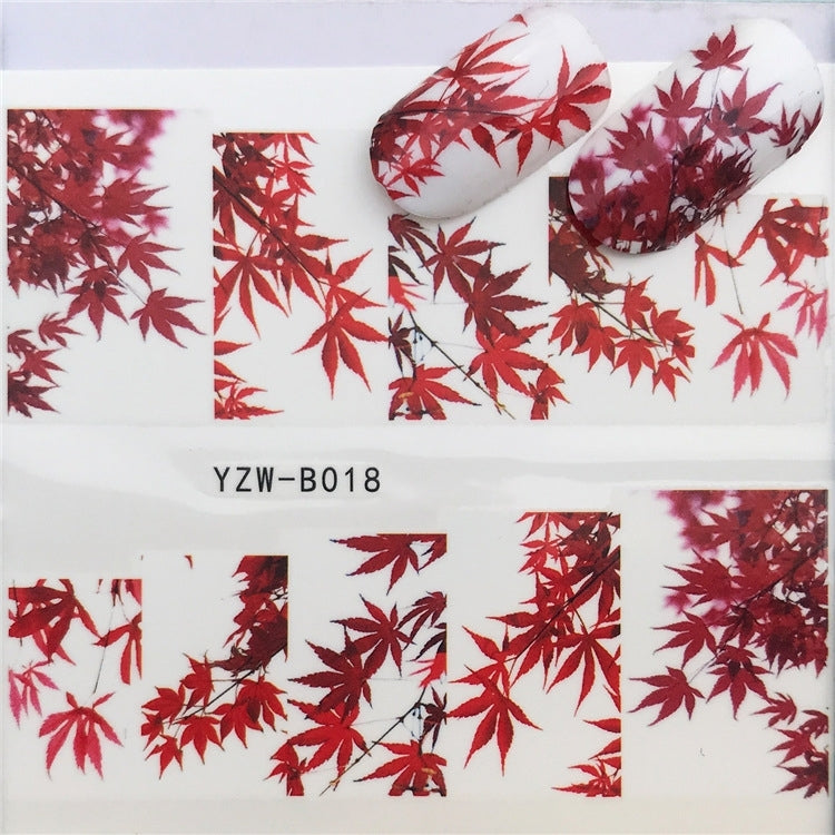 3 PCS Nail Sticker Set Decal Water Transfer Slider Nails Art Decoration, Color:YZWB018