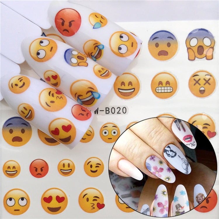 3 PCS Nail Sticker Set Decal Water Transfer Slider Nails Art Decoration, Color:YZWB020