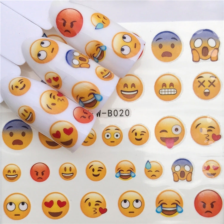3 PCS Nail Sticker Set Decal Water Transfer Slider Nails Art Decoration, Color:YZWB020
