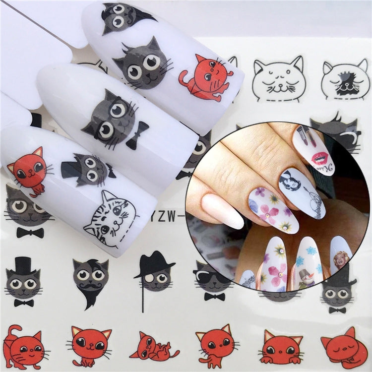 3 PCS Nail Sticker Set Decal Water Transfer Slider Nails Art Decoration, Color:YZWB022