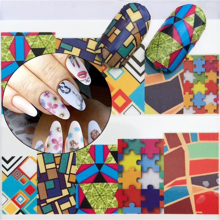 3 PCS Nail Sticker Set Decal Water Transfer Slider Nails Art Decoration