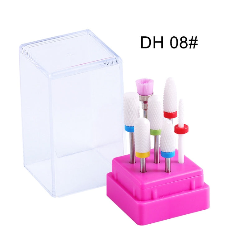 Ceramic Tungsten Steel Alloy Nail Strip Tool Set Grinding Machine Grinding Brush Polishing Tool, Color Classification: DH08