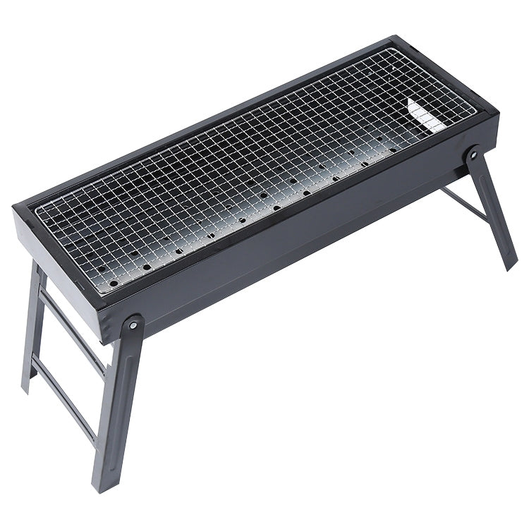 Wrought Iron Barbecue Thickened Folding Barbecue 63.5x42x48cm