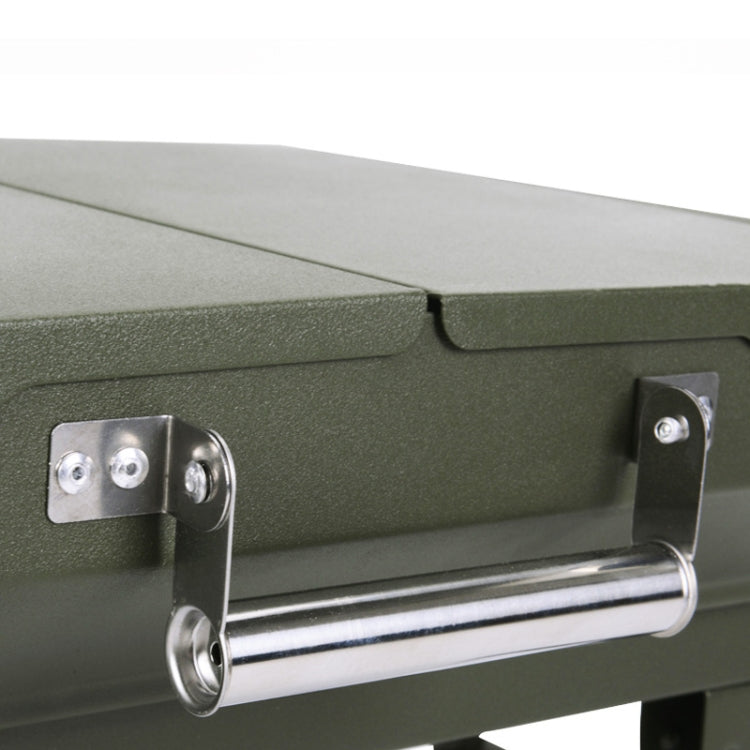 Outdoor Folding Barberry Camping Portable Oven Home Stainless Steel BBQ,Size:82x35x30cm