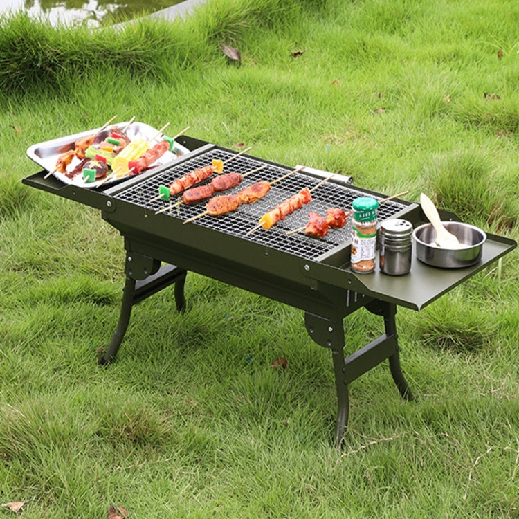 Outdoor Folding Barberry Camping Portable Oven Home Stainless Steel BBQ,Size:82x35x30cm