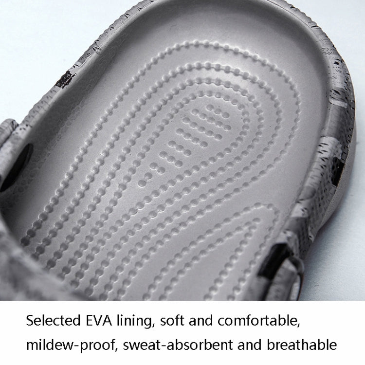 Spring And Summer Men EVA Casual Breathable Sandals Letter Beach Shoes Slippers, Size: 44