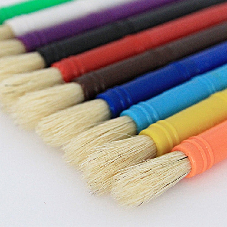 Children Plastic Pen Cup Bristles Graffiti Painting Brush Set, Specification: HB-5 + 5 Dark
