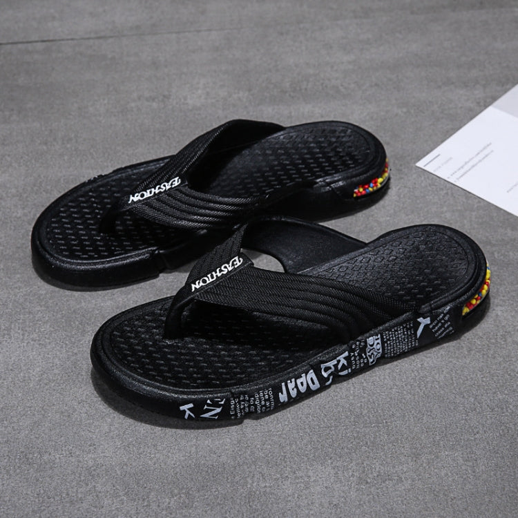 Summer Men Flip Flops Beach Casual Water-Related Shoes Slippers, Size: 40