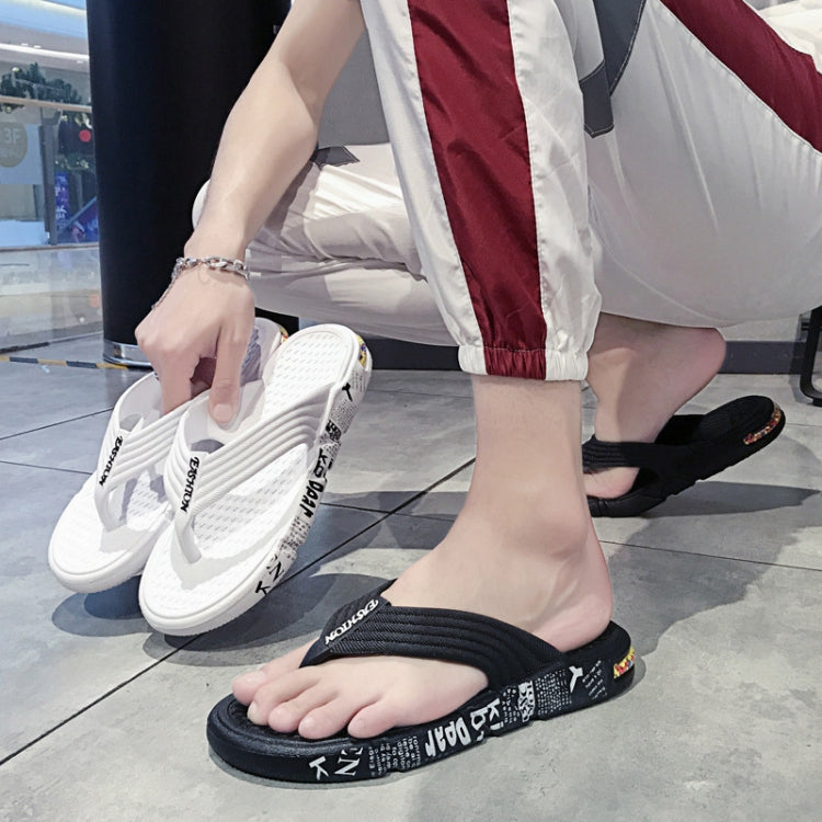Summer Men Flip Flops Beach Casual Water-Related Shoes Slippers, Size: 41