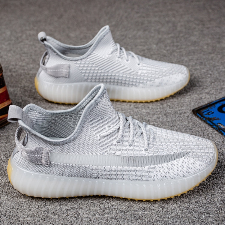 Men Spring And Summer Transparent TPR Sole Casual Sneakers, Size: 40