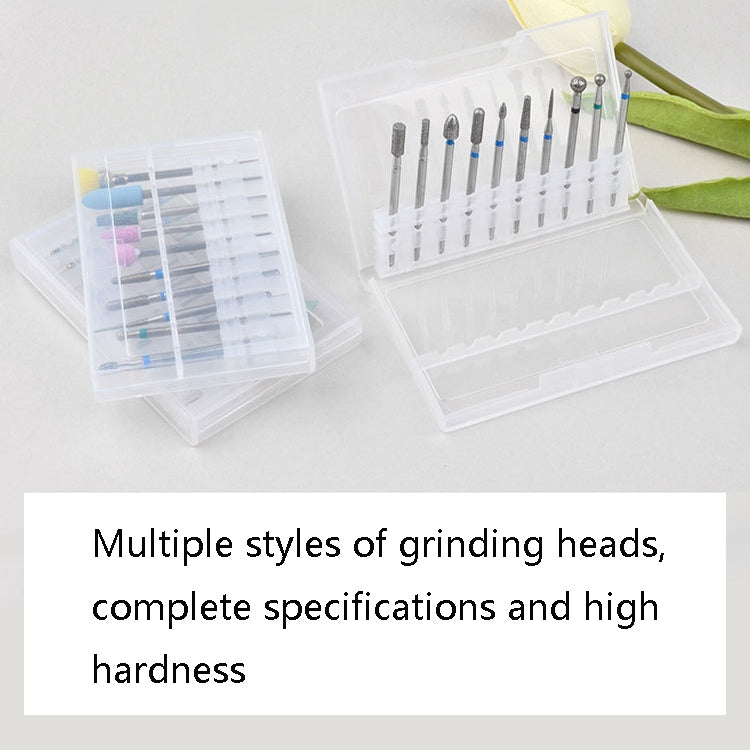 Tungsten Steel Alloy Nail Art Polished Head Set Grinding Machine Drain Brush Dead Polishing Tool, Specification: ZH01