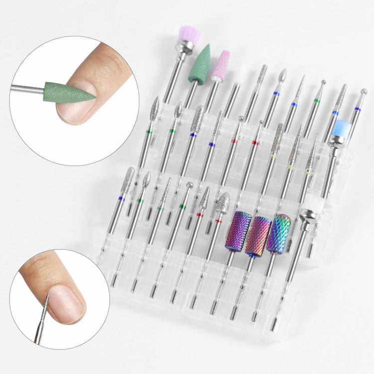 Tungsten Steel Alloy Nail Art Polished Head Set Grinding Machine Drain Brush Dead Polishing Tool, Specification: ZH01