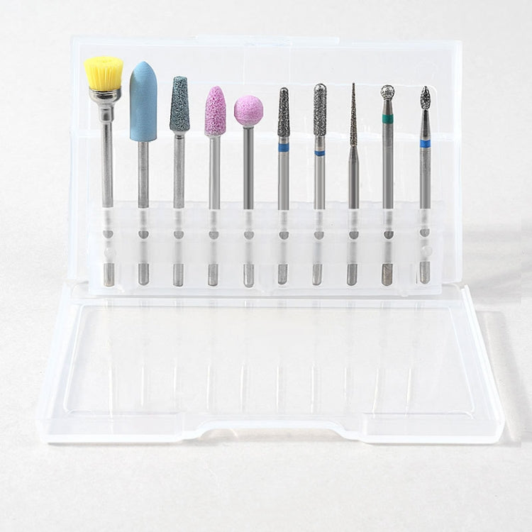 Tungsten Steel Alloy Nail Art Polished Head Set Grinding Machine Drain Brush Dead Polishing Tool, Specification: ZH02
