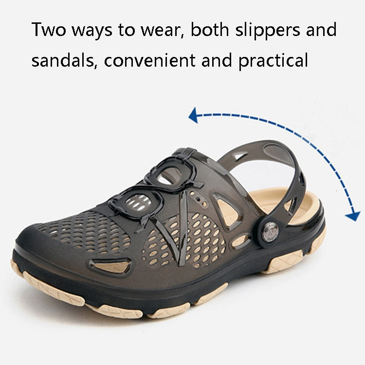 Summer Men Beach Shoes Slippers Casual Teen Trend Sandals, Size: 41