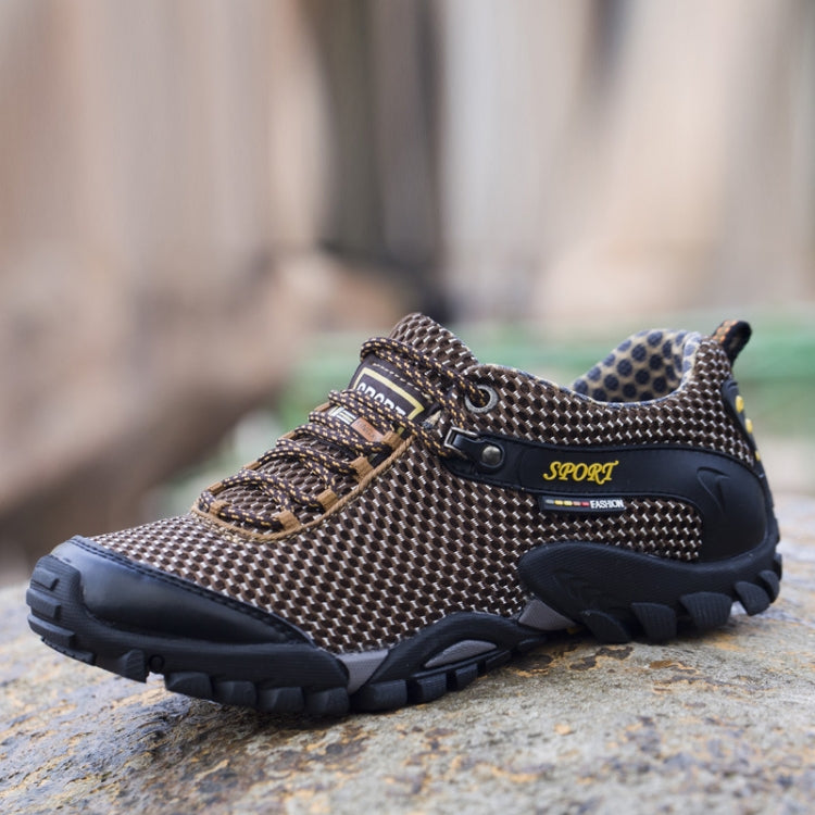 Summer Men Outdoor Sports Shoes Mesh Breathable Hiking Shoes, Size: 43