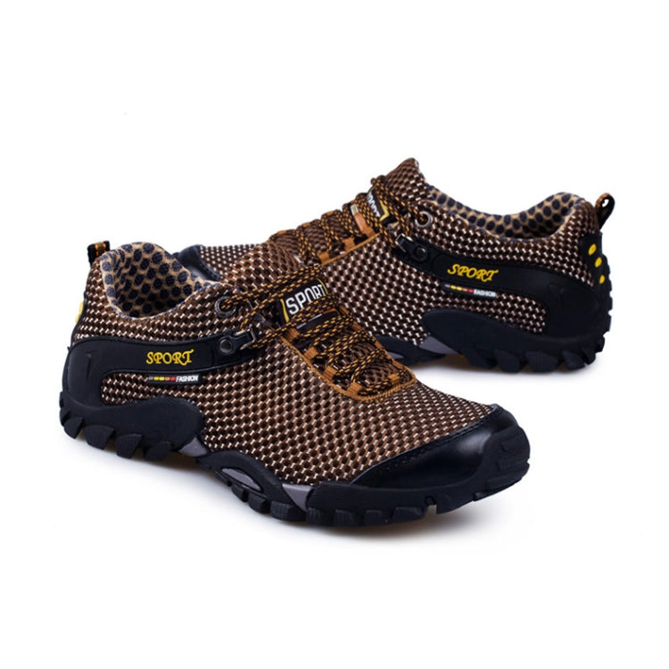 Summer Men Outdoor Sports Shoes Mesh Breathable Hiking Shoes, Size: 43