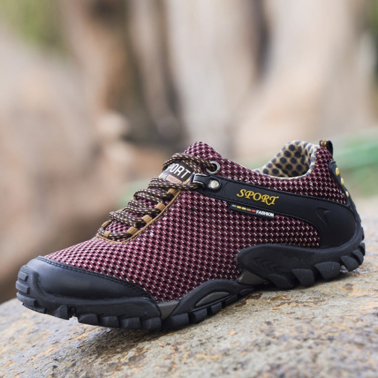 Summer Men Outdoor Sports Shoes Mesh Breathable Hiking Shoes, Size: 43
