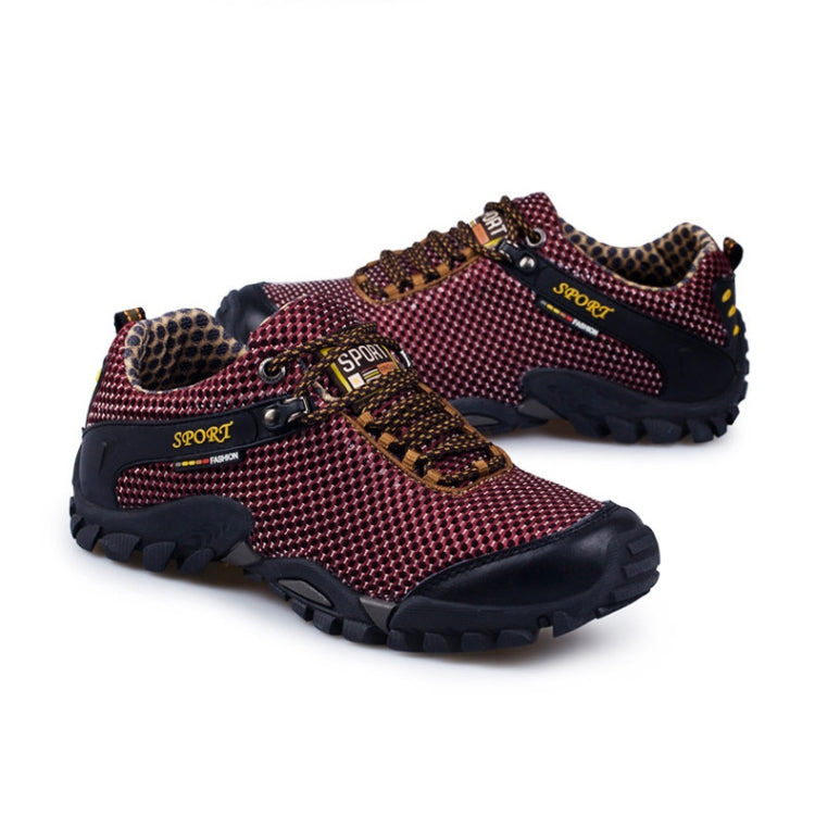 Summer Men Outdoor Sports Shoes Mesh Breathable Hiking Shoes, Size: 43