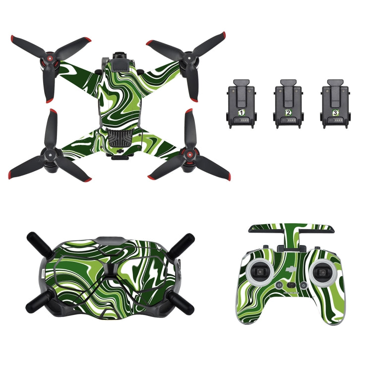 STARTRC UAV + Remote Control + Glasses Body Protective PVC Sticker For DJI  FPV