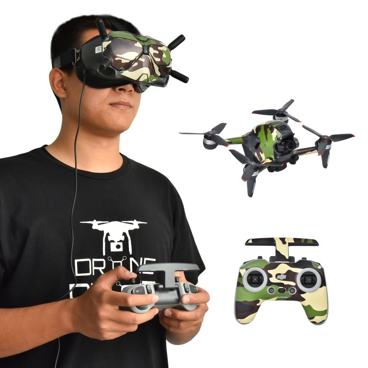 STARTRC UAV + Remote Control + Glasses Body Protective PVC Sticker For DJI  FPV