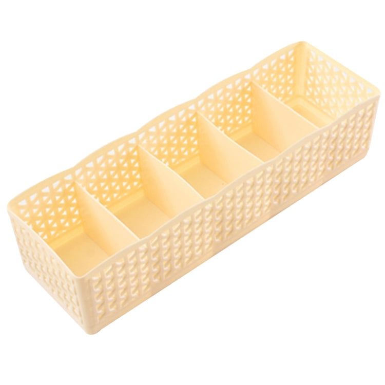 Grids Wardrobe Storage Box Women Men Socks Bra Underwear Plastic Storage Basket