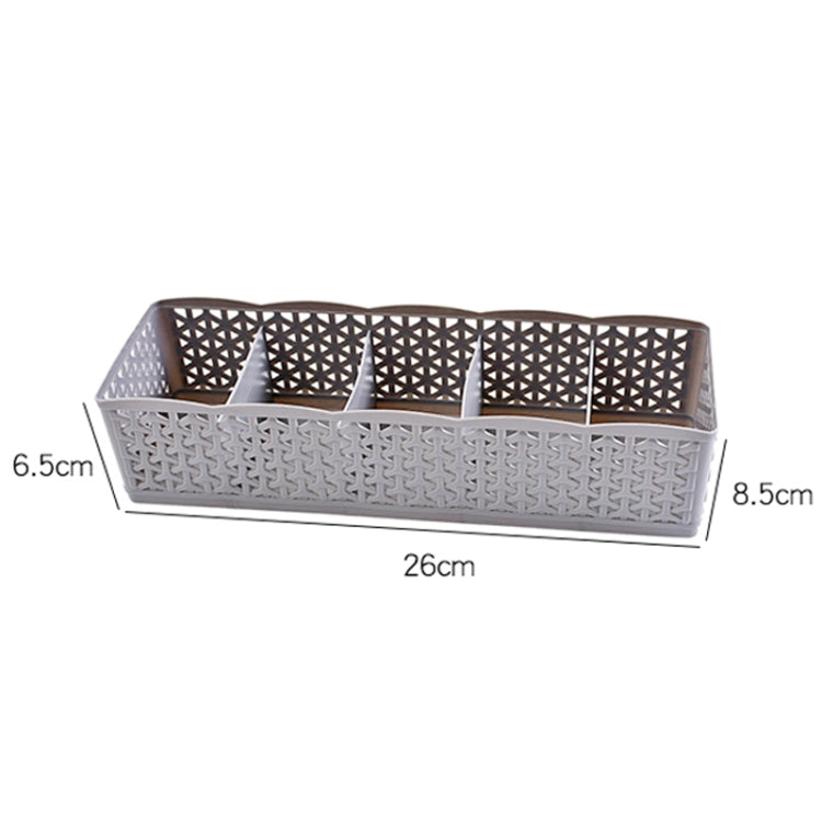 Grids Wardrobe Storage Box Women Men Socks Bra Underwear Plastic Storage Basket