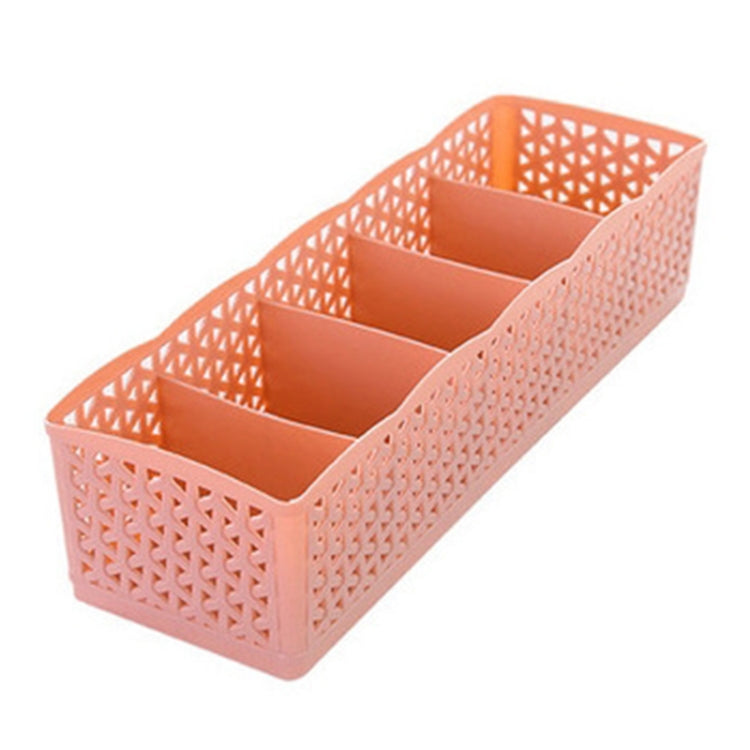 Grids Wardrobe Storage Box Women Men Socks Bra Underwear Plastic Storage Basket