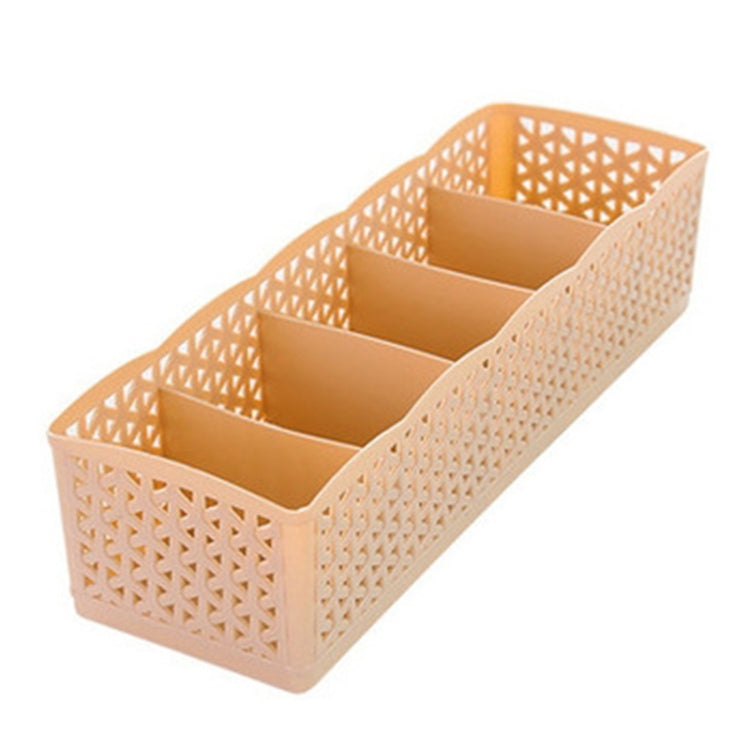 Grids Wardrobe Storage Box Women Men Socks Bra Underwear Plastic Storage Basket