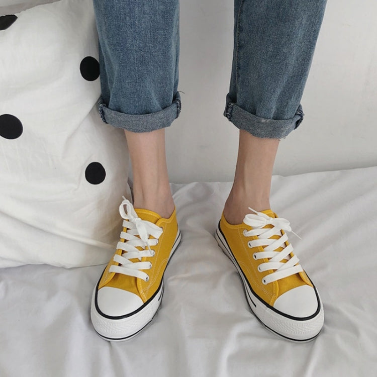 Women Canvas Shoes Inner Heightened Semi-Slipper Lazy Shoes, Size: 40