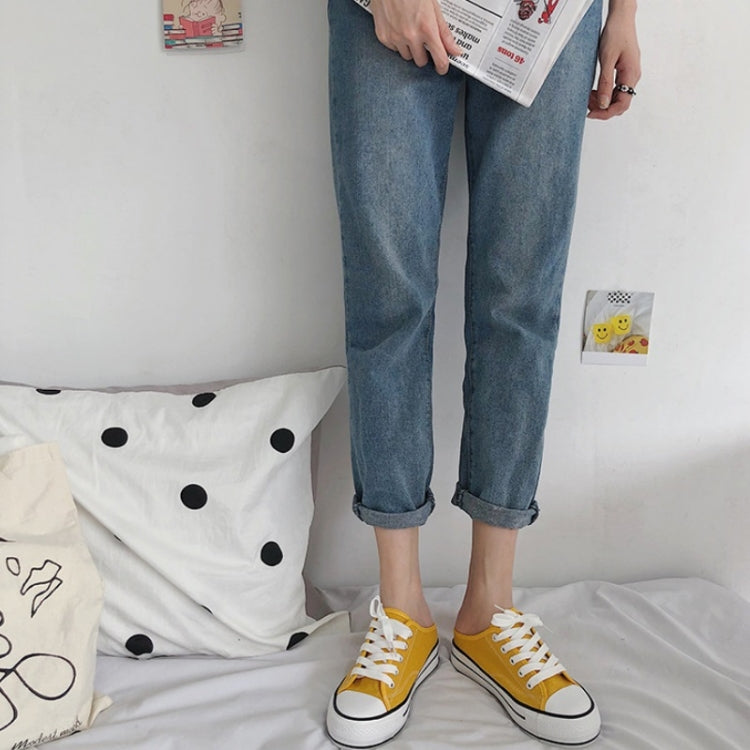 Women Canvas Shoes Inner Heightened Semi-Slipper Lazy Shoes, Size: 40