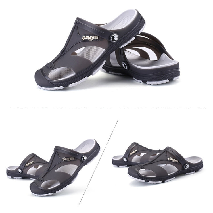 Summer Men Slippers Beaches Waterproof Upstream Breathable Sandals, Size: 41(Gray)