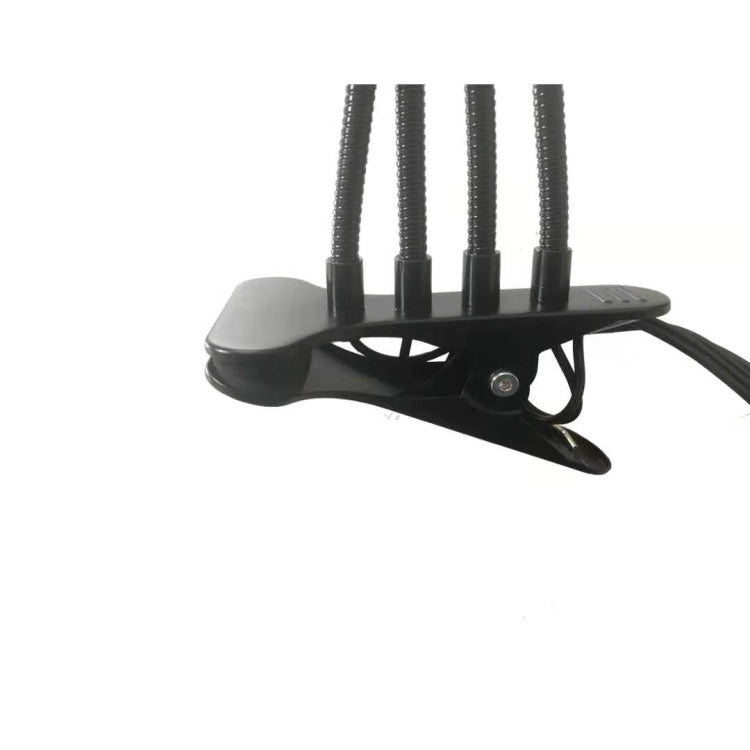 40W Four Heads Double-Row Clip Plant Growth Lamp LED Multi-Meat Flower Melon Fruit Plant Fill Light, Without Power Adapter