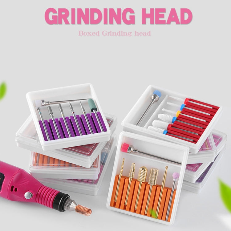 Nail Art Ceramic Tungsten Steel Alloy Grinding Heads Set Grinder Polishing Tool, Color Classification: GH-04