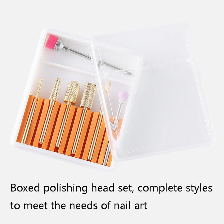 Nail Art Ceramic Tungsten Steel Alloy Grinding Heads Set Grinder Polishing Tool, Color Classification: GH-04