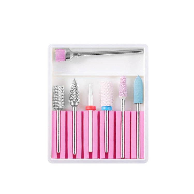 Nail Art Ceramic Tungsten Steel Alloy Grinding Heads Set Grinder Polishing Tool, Color Classification: GH-07