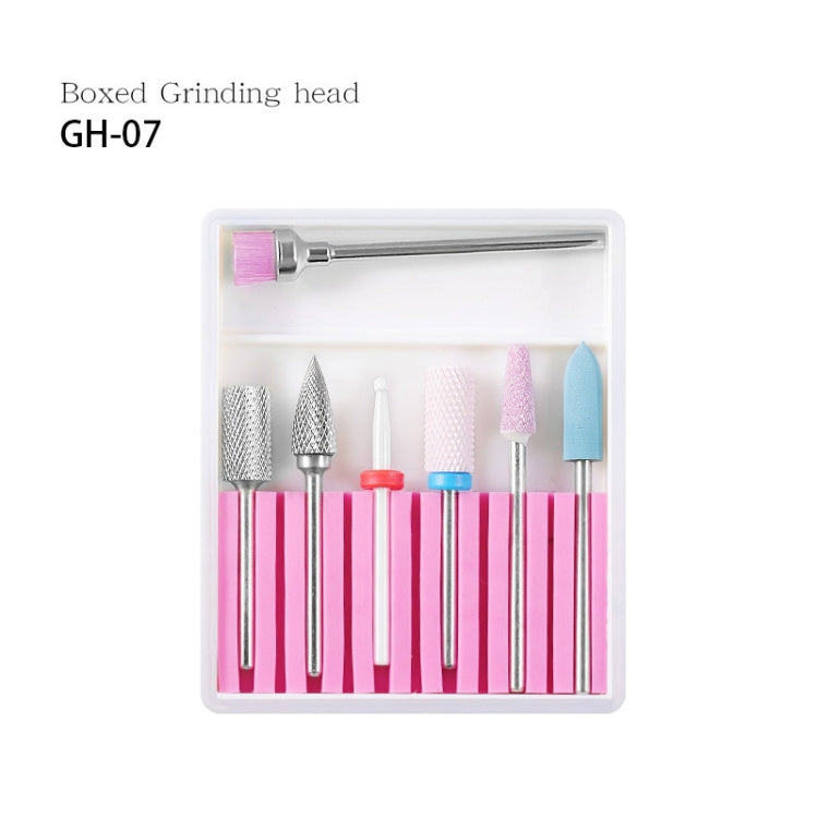 Nail Art Ceramic Tungsten Steel Alloy Grinding Heads Set Grinder Polishing Tool, Color Classification: GH-07