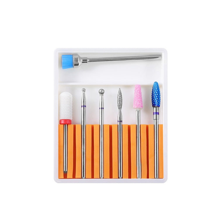 Nail Art Ceramic Tungsten Steel Alloy Grinding Heads Set Grinder Polishing Tool, Color Classification: GH-08