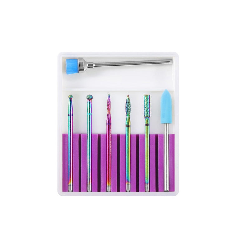 Nail Art Ceramic Tungsten Steel Alloy Grinding Heads Set Grinder Polishing Tool, Color Classification: GH-09