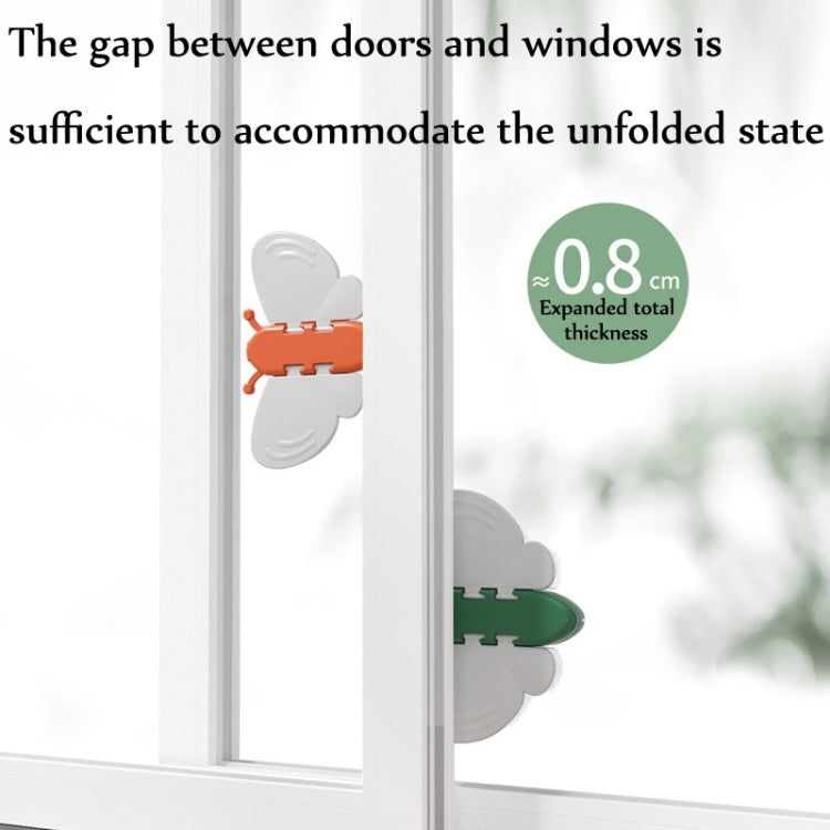 5 PCS Butterfly Child Protection Window Safety Lock Aluminum Alloy Door And Window Stopper Random Colour Delivery