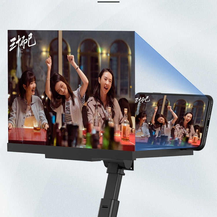 F30 10 Inch Mobile Phone Screen Amplifier Folding Creative Stretch 6D Mobile Phone Magnifying Glass Bracket