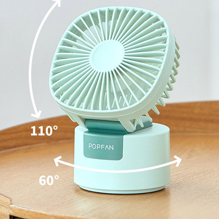 Desktop Fan Detachable Handheld Dormitory Home Out Portable USB Popsicle Fan, Colour: Shook Head White