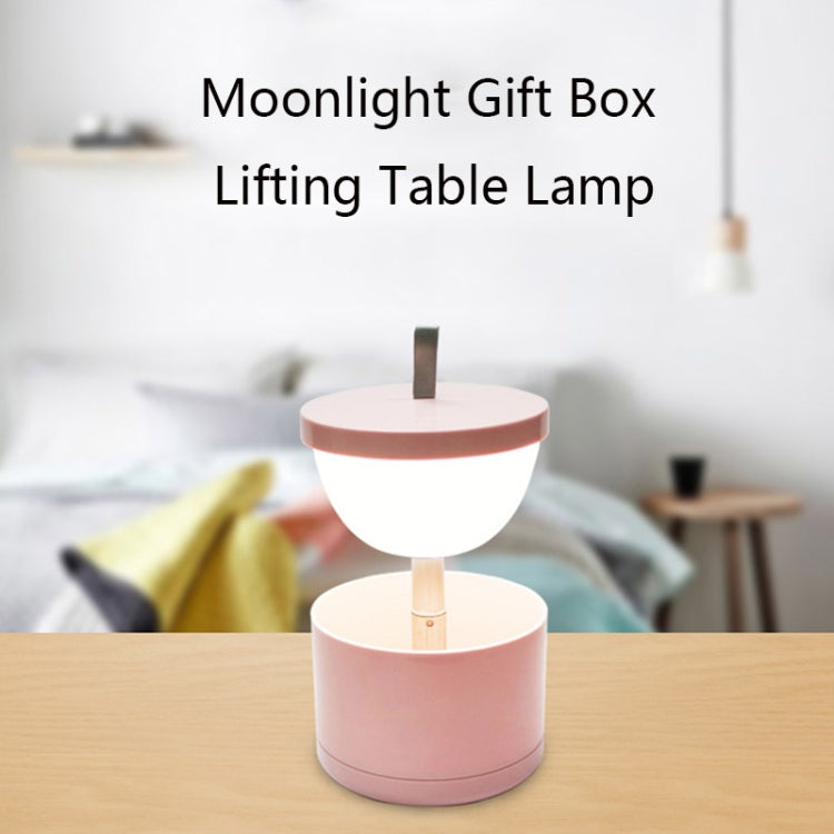 DP-001 Desktop Storage Moonlight Desk Lamp Bedside Lamp Stepless Dimming Lifting LED Night Light(Icon)