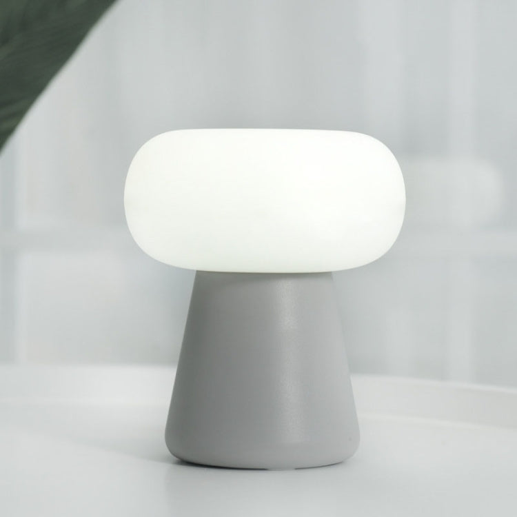 XYD-055 Cloud Mushroom USB Clock Night Light Sleep Timer Remote Control Bedside Lamp, Light color: Pat Type White Light