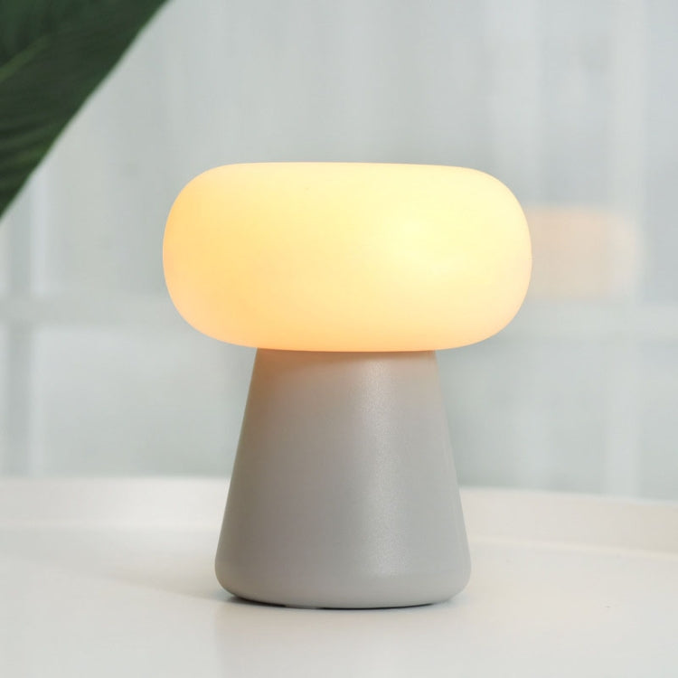 XYD-055 Cloud Mushroom USB Clock Night Light Sleep Timer Remote Control Bedside Lamp, Light color: Pat Type Yellow Light